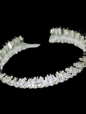 Crystal Pavé Bracelet in Silver